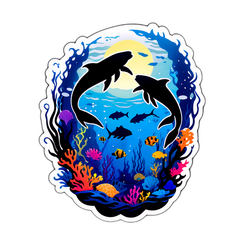 Élégante scène sous-marine