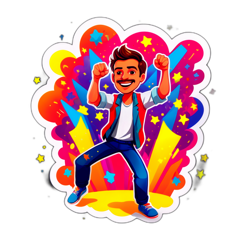 Szórakoztató pillanat a színpadon Sebestyén Balázzsal