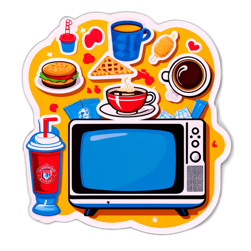 Sticker thể hiện kế hoạch xem FA Cup với bạn bè