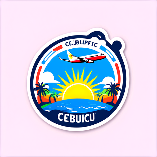 Malikhain na Sticker para sa Cebu Pacific