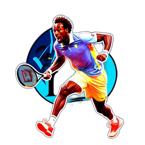 Gaël Monfils in Actie