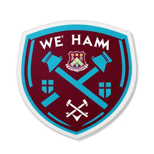 Sticker z motywem West Ham United