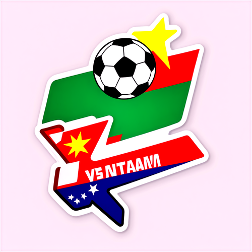 Sticker 3D 'Việt Nam vs Myanmar'