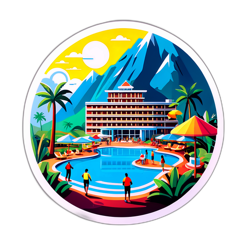 リゾートの雰囲気を表現した美しい風景