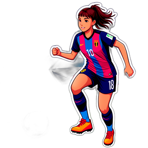 Sticker Aitana Bonmatín dribblaamassa