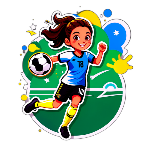 Jule Brand im Fußball-Action