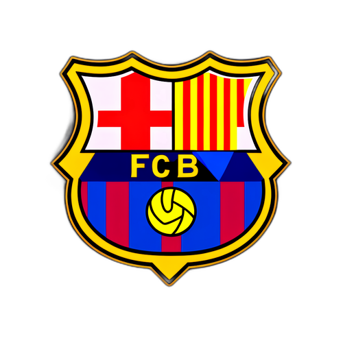 Thẻ dán màu sắc nổi bật FC Barcelona