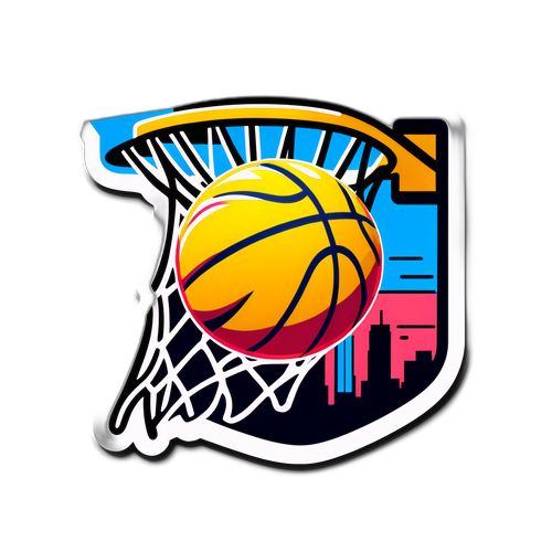 Sticker ng Basquetbol na Pagsalakay