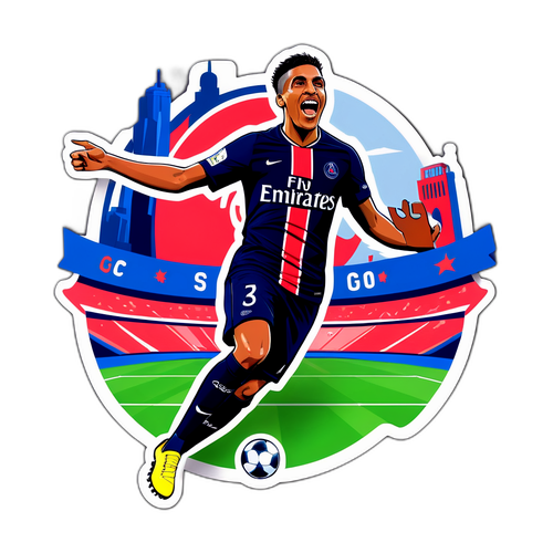 PSG Pelaaja Juhlii Maalia