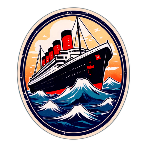 Vintage Titanic Sticker