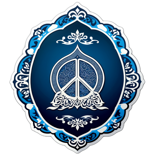 Stiker Bertema Perdamaian dengan Karpet Doa