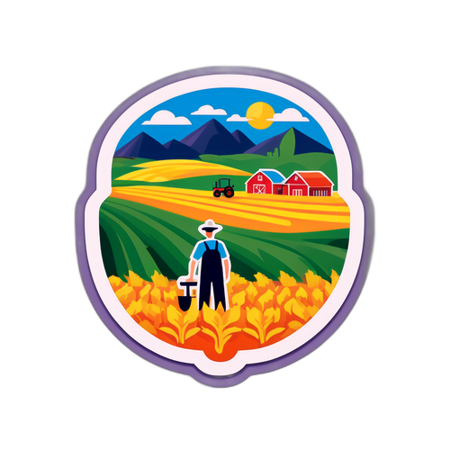 农村振兴宣传贴纸