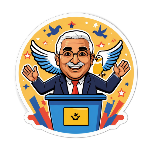 סטיקר של אהמד טיבי