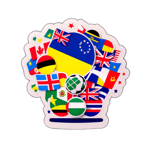 국가컵의 흥분과 다채로운 국기 디자인