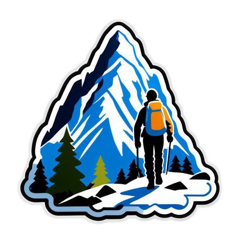 Éveillez l'Aventurier en Vous : Découvrez le Sticker de Montagne qui Inspire l'Escalade!