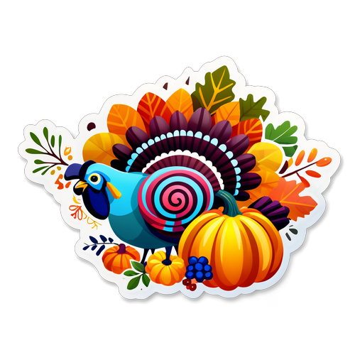 Sticker Meriah untuk Thanksgiving