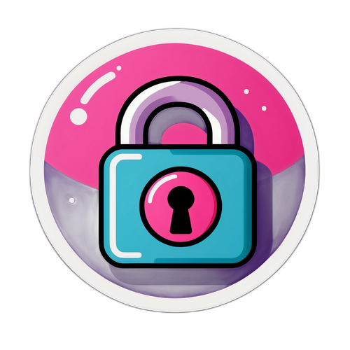 Положительный значок с замком