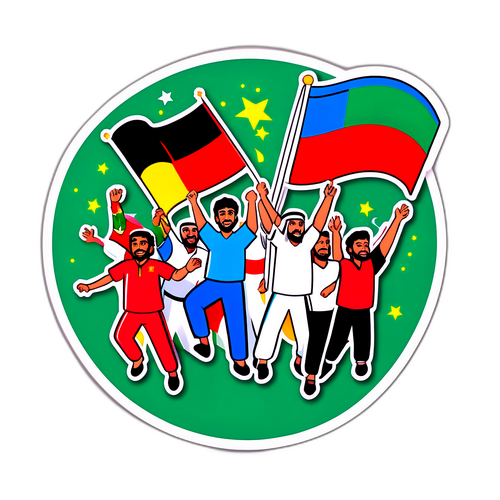 מדבקת חגיגות גביע הערב