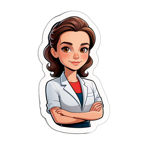 Sticker d'Ophélie Meunier en pose confiante