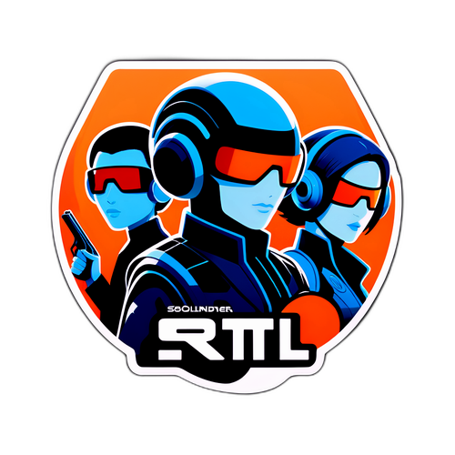 RTL+ Futurista Logó