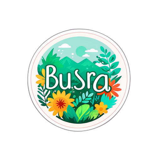 Büşra Güneş Doğa Temalı Sticker