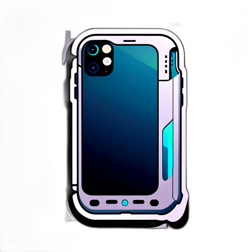 Futuristisches Sticker des iPhone 18