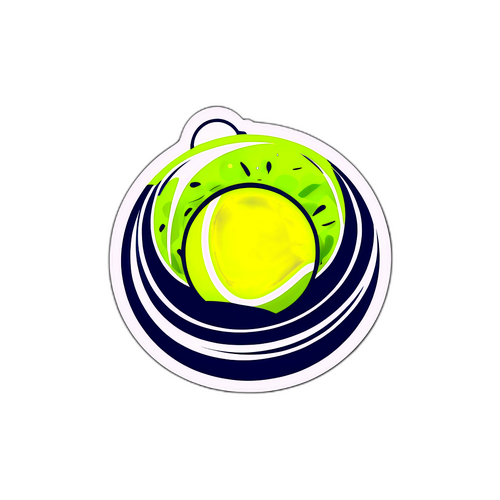 สติ๊กเกอร์ US Open รูปลูกเทนนิส