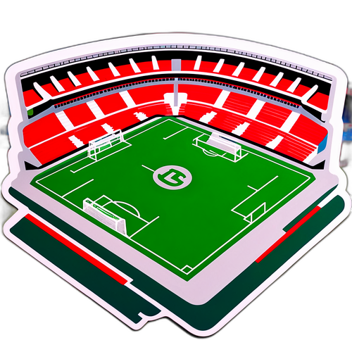 Autocolant cu terenul de fotbal de la Stadionul Da Luz