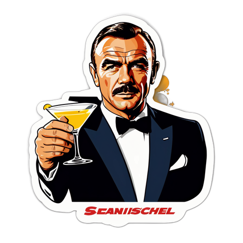 Nostalgischer Sean Connery Sticker