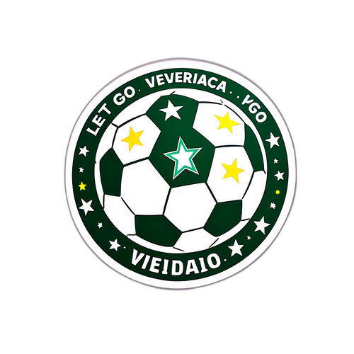 Diseño de una pelota de fútbol con los colores de Palmeiras