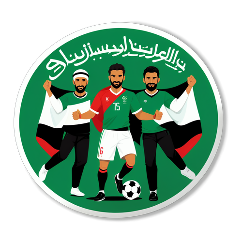 Sticker ya Mechi ya Saudi Arabia dhidi ya Jordan