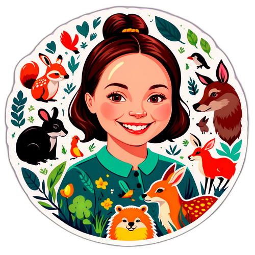 Uśmiech Doroty Sumińskiej w otoczeniu zwierząt