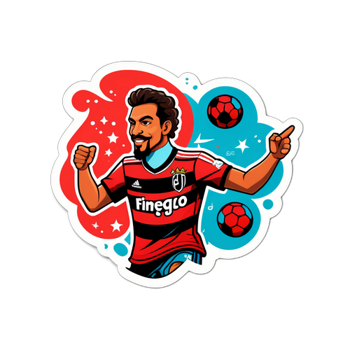 Adesivo Vibrante de Saul Flamengoo