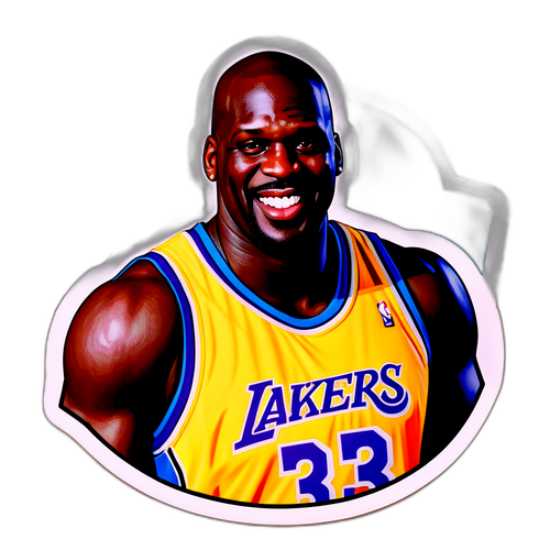 Shaquille O'Neal ve Basketbol Temalı Çıkartma Tasarımı