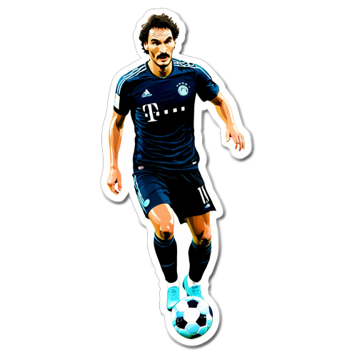 Mats Hummels in Action: Entdecke den Schatteneffekt des Fussballlebens!