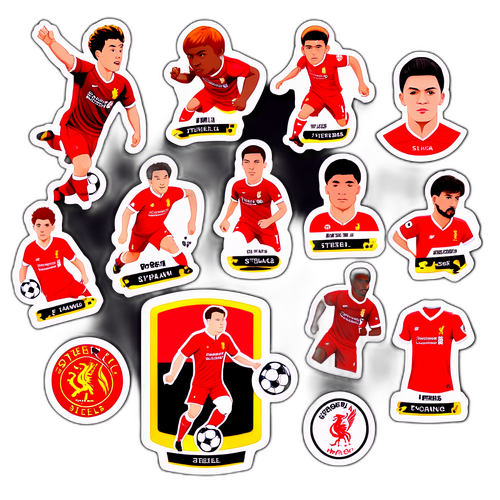 포항 스틸러스와 리버풀의 매치 응원 스티커