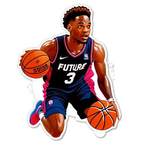 A Sporty Sticker Featuring Bronny James