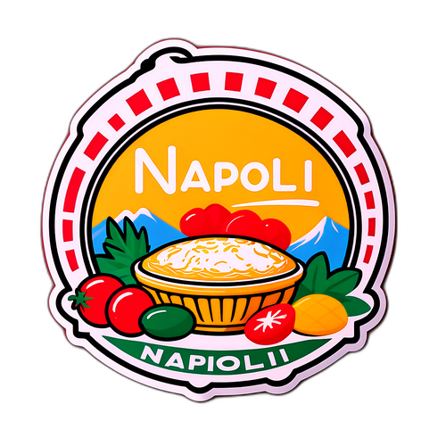 Sticker z motywem Napoli