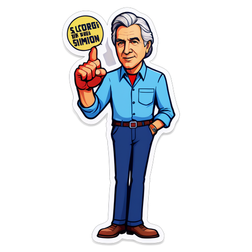 Stærk George Simion Sticker