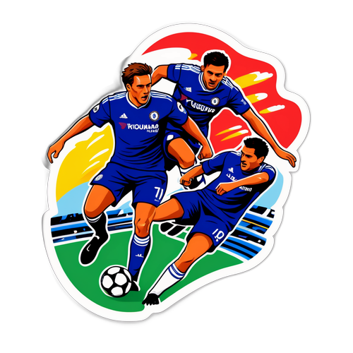 Fodboldkamp mellem Chelsea og Leverkusen