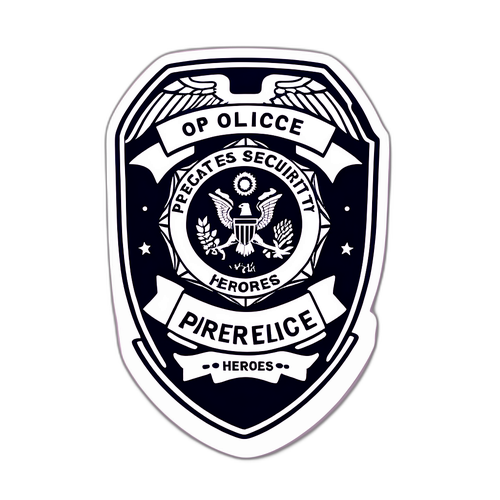 致敬公共安全英雄的贴纸