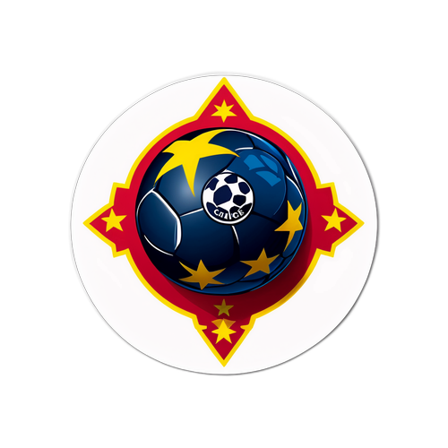 Sticker bóng cầu nguyện cho kết quả tốt tại UEFA Champions League
