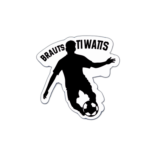 Hình dán động lực cho cầu thủ bóng đá với câu trích dẫn ‘Vĩ đại đang đợi bạn’