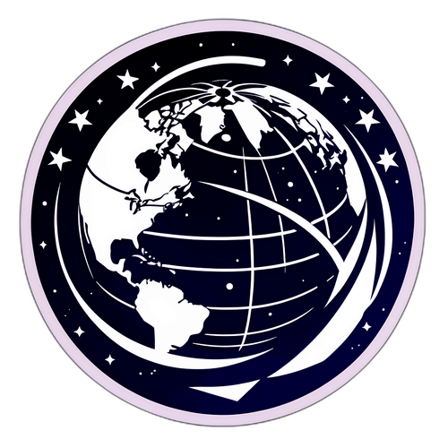 Un globe avec des étoiles de connectivité