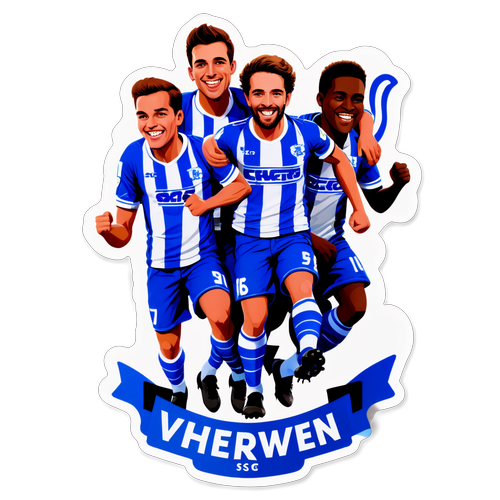 Sticker van SC Heerenveen: Vier het Team Succes