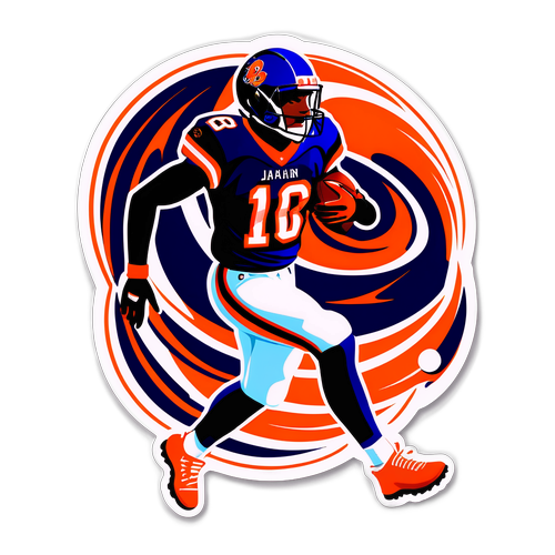 Dynamic Jahan Dotson Wide Receiver Sticker