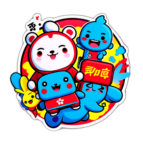 Masaya at Kakaibang Sticker ng mga Viral na Video mula sa Tsina