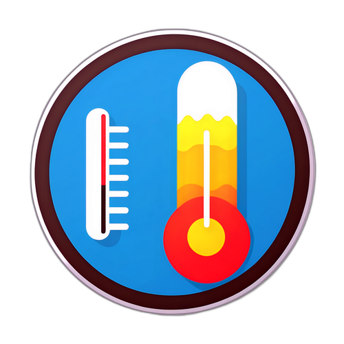 서울의 온도 변화를 나타내는 스티커