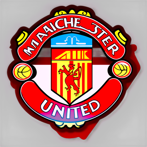 Calcomanía con el escudo del Manchester United