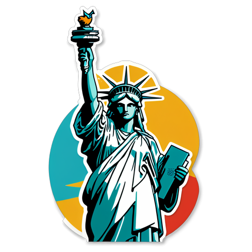 Retro-sticker med New York Times-logoen